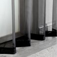 thumbnail image 4 of Ejiaya 2 Panels Solid Color Sheer Window Curtains Elegant Window Voile Panels/Drapes/Treatment for Bedroom Living Room (39.4x78.7 Inches, Black), 4 of 6