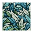 thumbnail image 4 of Awypu Palms Leaves Banana Biotanical Elements Square Tablecloth Waterproof Resistant Fabric 100% Polyester Fiber 40*40, 4 of 8