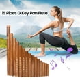 thumbnail image 4 of Muspor 15 Pipes G Key Pan Flute Set Folk Instrument, 4 of 8
