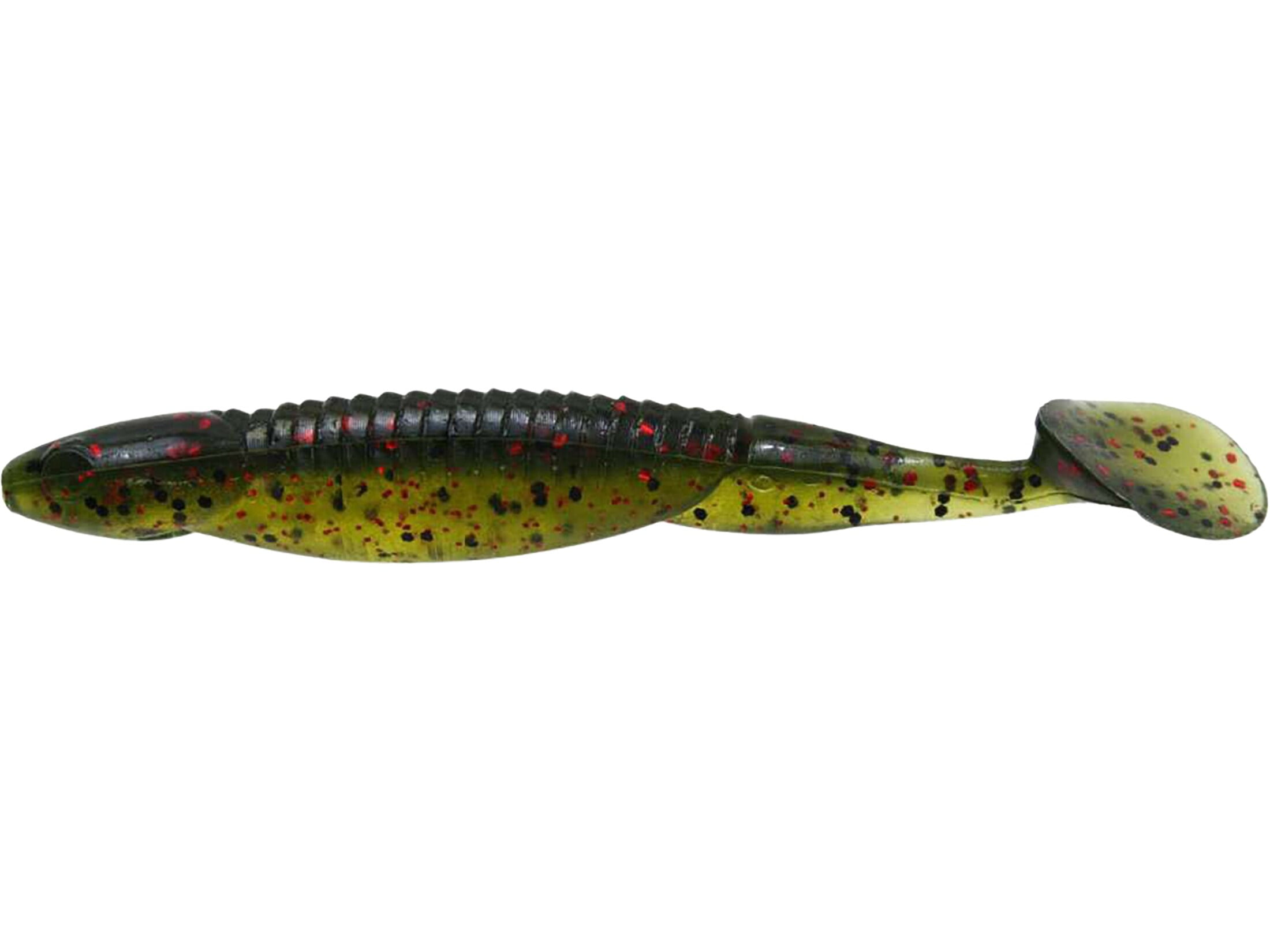 Reaction Innovations Little Dipper Swimbait - 3.5" Bad Shad Green Soft Paddle Tail Bait, 9-Pack