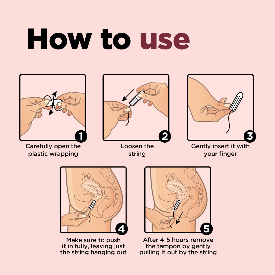 Pee Safe 100% Organic Cotton Tampon, Regular Absorbency, Non Applicator  Tampons (Pack of 16) - Walmart Business Supplies, image size:1080x1080