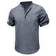 thumbnail image 3 of pstuiky camisetas para hombre, Camisa/Top de manga corta con cuello para hombre, color liso, holgada, informal, de manga corta camisetas de hombre m, 3 of 5