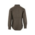 thumbnail image 2 of MidwayUSA Men's Heavyweight Chamois Long Sleeve Shirt Hawk Brown XL Tall, 2 of 2