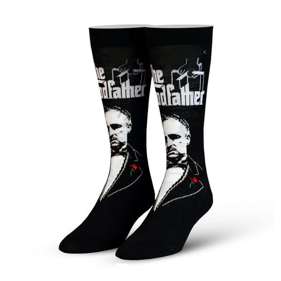 Cool Socks–The Godfather Vito Corleone Crew Socks–Movie Gift for Men & Women, Size Large