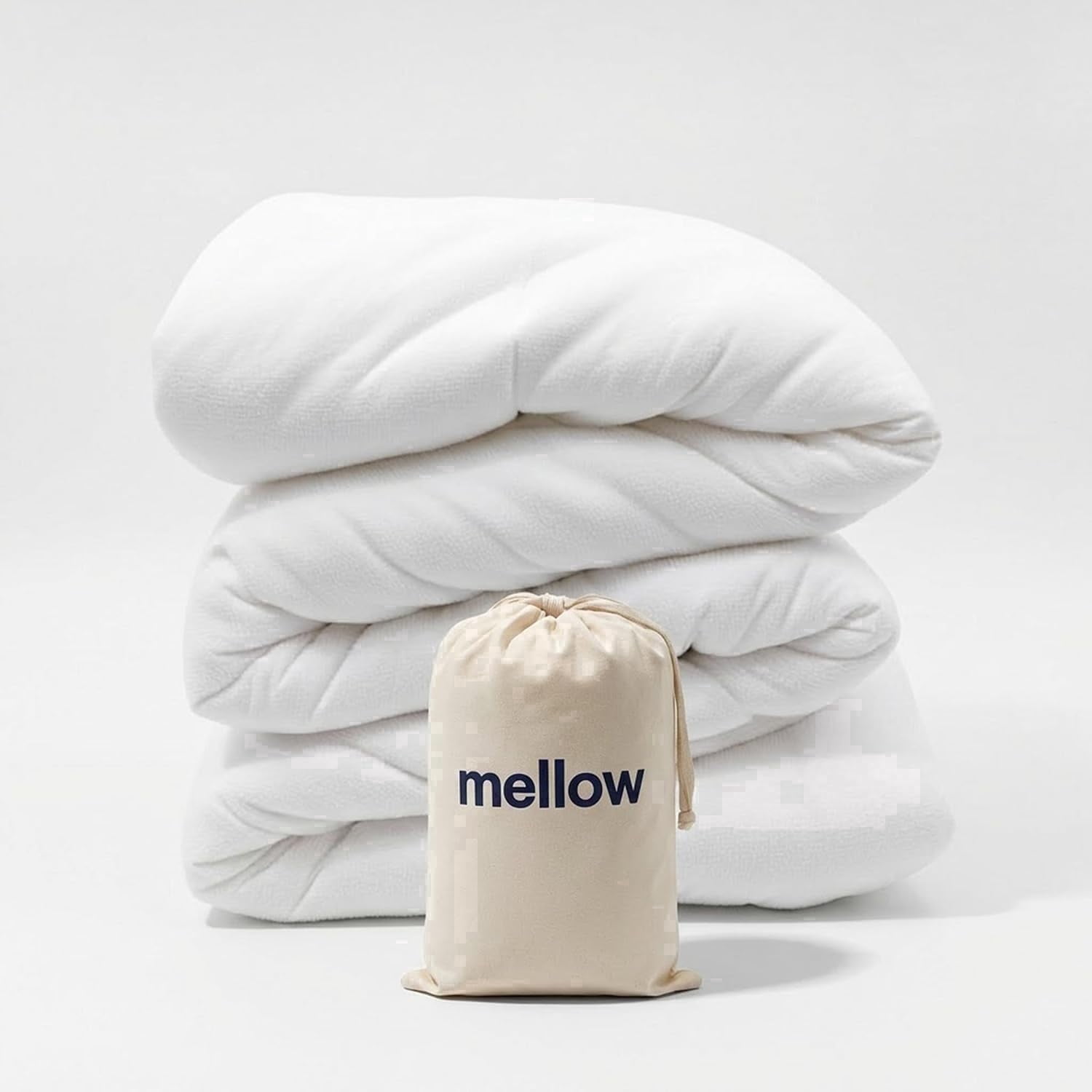 Mellow Marshmellow Comforter King/Cal King - Extra Fluffy Double-Stuffed Down Alternative Duvet Insert, All-Season Temperature-Balancing, Oeko-TEX Class I Fabric, Box-Stitch, Machine Washable