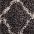 thumbnail image 6 of Nourison Ultra Plush Shag Trellis Charcoal/Beige 2'2" x 3'9" Area Rug, (2x4), 6 of 7