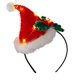 thumbnail image 2 of Ganfancp Kit de Material para Tocados Luminosos de Navidad Paquete de Material para Tocados de Cinta para El Pelo Accesorios para Fiestas y Bailes Kit de Material Diy Retorcido para Sombreros de Navi, 2 of 6