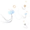 thumbnail image 2 of Cat Tassel Wand Star Cloud Cat Bell Decor Cat Teaser Wand Kitten Interactive Toy, 2 of 10
