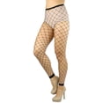 thumbnail image 3 of ToBeInStyle Women's Fence Net Footless Tights - Black - One Size, 3 of 4