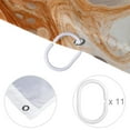 thumbnail image 4 of Marble Waterproof Printed Shower Curtain Set with Hooks for Bathroom Decoration, 4 of 5