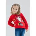 thumbnail image 2 of Disney Minnie Mouse Little Girls Fleece Fur Sweatshirt Toddler to Big Kid, 2 of 5