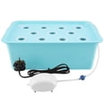 thumbnail image 2 of FYBTO 11 Holes Hydroponic System Grow Plant Flower Water Soilless Culture Box (Blue, )-0905, 2 of 5