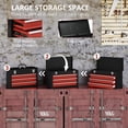 thumbnail image 4 of Black 20" Steel Tool Chest with 3 Drawers & Lock - Portable Tool Box for Garage, Workshop & Home Improvement Storage, 4 of 7