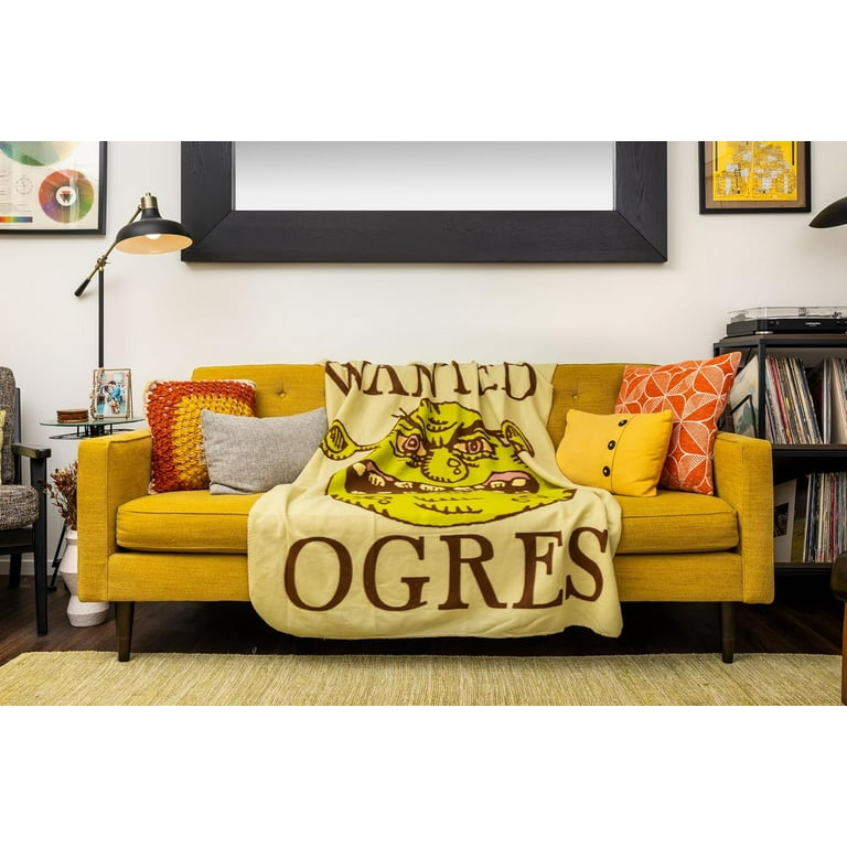 Shrek Wanted Ogres Fleece Throw, 45 inches x 60 inches
