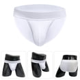 thumbnail image 1 of Pantalones sexys de cintura baja con bolsillos convexos y cinturón con relieve envolvente de horquilla alta para hombre, 1 of 1