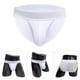 thumbnail image 1 of Pantalones sexys de cintura baja con bolsillos convexos y cinturón con relieve envolvente de horquilla alta para hombre, 1 of 1