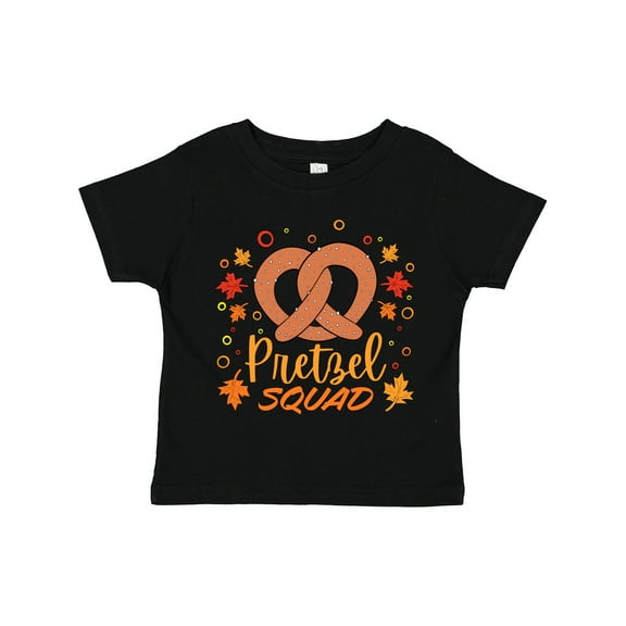Inktastic Pretzel Squad Oktoberfest Design with Fall Leaves Boys or Girls Toddler T-Shirt
