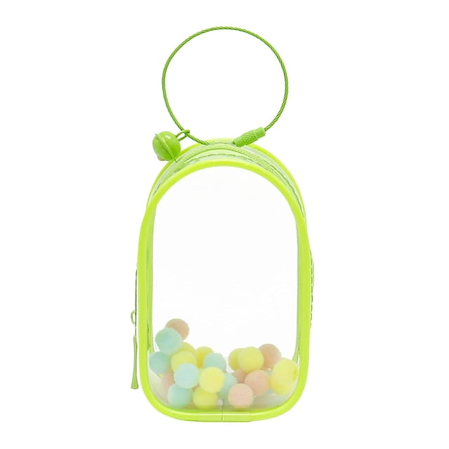 Bolsa de Almacenamiento de Figuras Colgantes, Mini Estuche de Exposición, Decoración de Mochila, Organizador Colgante Impermeable, Estuche de Exposici Verde
