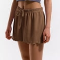 thumbnail image 4 of zbxnLI Women's Pajama Shorts Elastic Waist Casual Lounge Shorts Comfy Pj Bottoms Sleep Shorts, 4 of 7