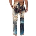 thumbnail image 6 of Satingcolo Funny Men's Lounge Pajama Pants Cute Soft Ultra Lightweight Sleepwear Bottom Pants with Pocket Drawstring, 6 of 6