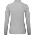 thumbnail image 2 of B&C ID.001 Womens Long Sleeve Polo, 2 of 3