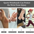 thumbnail image 4 of Widealiff 4x Breathable And Sweat-absorbing Wrist Sweatbands For Tennis Sports Sweat Band Wristband Gym Grey+White, 4 of 6