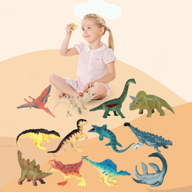 12 figuras de animales salvajes coleccionables Hugo