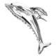 thumbnail image 4 of Dolphin Shaped Hair Claw Clips for Women – Sturdy Design, Elegant Silver Finish, Fun Hair Accessories for Easy Styling, 4 of 5