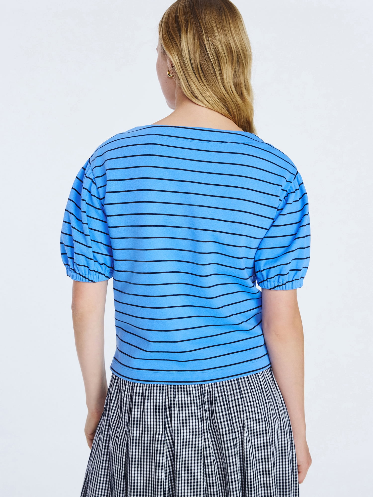 Free Assembly Women's Puff Sleeve Tee, Sizes XS-XXL