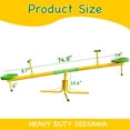 thumbnail image 5 of Kids Outdoor Toys, Garden kids Playground Seesaw Steel Outdoor Seesaw 360 Degree Rotation Seesaw Playground Equipment, Antique Yellow Outdoor Play Equipment,Metal Outdoor Sports Toys, 5 of 6