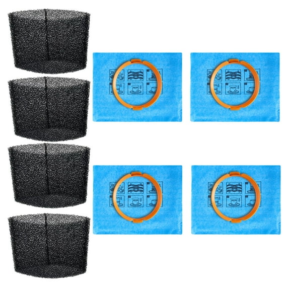 20-1200A Universal Foam Filter ,20-1100N Cloth Filter & Clamp,Compatible with Hyper Tough 3-4 Gallon Wet/Dry Vac Buckethead Filter Replacement Bundle - Foam Filter, Cloth Filter & Clamp,4-Pack