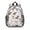 Chihuahua and Yarn, variant on Pug and Dog Paw Print White Pattern Backpack for School, Cute School Bag with Adjustable Shoulder Straps and Padded Back, 15"x11.42"x5.5"
