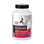 Nutri-Vet Hip & Joint Chewable for Dogs, Advanced Strength, 90 count, Helps maintain healthy hip & joint function By NutriVet