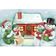 thumbnail image 2 of Urban, Mary 24x17 White Modern Wood Framed Museum Art Print Titled - Classic Snowmen III, 2 of 4