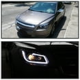 thumbnail image 3 of Spec-D Tuning Black LED Tube Projector Headlights Compatible with 2008-2012 Chevy Malibu LS / LT / LTZ, 2008-2010 Chevy Malibu Hybrid, Left + Right Pair Headlamps Assembly, 3 of 6