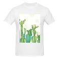 thumbnail image 4 of Bingfone Cartoon Cactus Men'S Loose Fit Short-Sleeve Pocket T-Shirt, 4 of 7