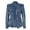 Dark blue, variant on Women's Denim Jackets Green on Sales, Women's Slim Fit Denim Tailored Double Breasted Pockets Jeans Jacket Dark Blue,Light Blue
