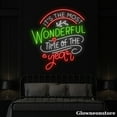 thumbnail image 2 of Glowneon It's The Most Wonderful Time Of The Year Neon Sign, Christmas Quotes Led Sign, 2 of 5