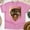 Azalea, variant on Women's Teacher Graphic Tee with Afro Girl and Leopard Print Headwrap , White, Size L