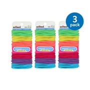 (3 Pack) Scunci No Damage Hair Ties, 100 Ct