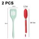 thumbnail image 2 of Juego de utensilios de cocina de silicona - El juego de herramientas de cocina incluye espátula de drenaje y clips para alimentos - 2 piezas, 2 of 5