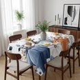 thumbnail image 6 of Fall Blue Pumpkin Table Cloth Waterproof Tablecloths, Thanksgiving Autumn Eucalyptus Leaves Tablecloth Dining Table Cover for Kitchen Party Tabletop Outdoor, Rectangle Tablecloth 60x102 Inch, 6 of 9