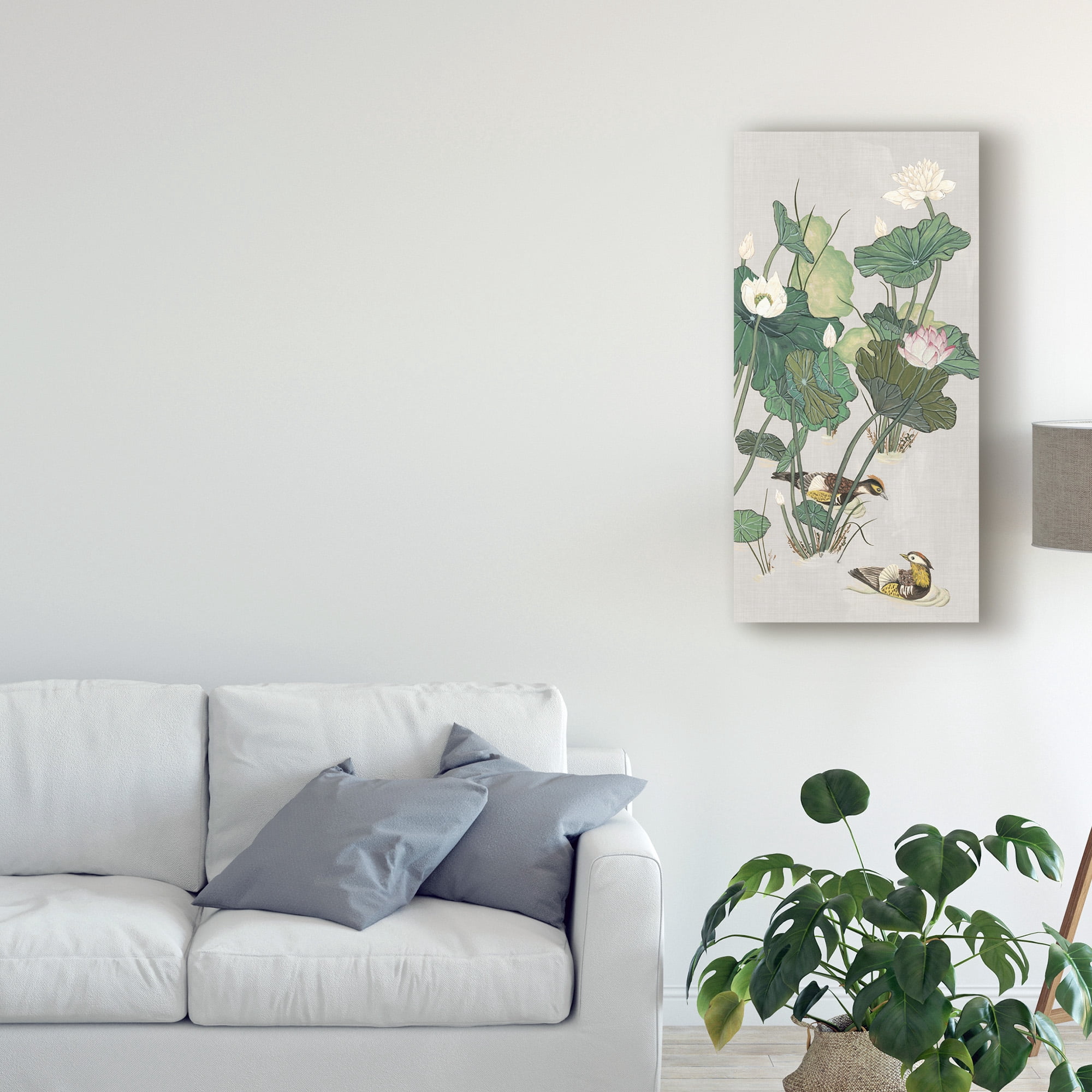 Trademark Fine Art 'Lotus Pond I' Canvas Art by Melissa Wang