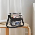 thumbnail image 2 of Sac Fourre-Tout Transparent Grande Capacité Sac à Bandoulière Sac à Main Imperméable en PVC, 2 of 9