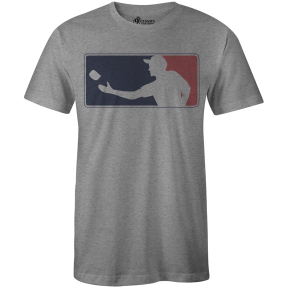 9 Crowns Tees Men's Major League Cornhole (Mlc-grey, Large)
