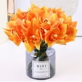 thumbnail image 6 of 12PCS Orchid Stems Artificial Flowers Real Touch Latex Faux Flowers Bunches for Wedding Bouquet Centerpieces Decoration, 6 of 7