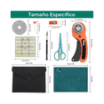 thumbnail image 2 of Kit De Cutter Circular Rotatorio P/papel/tela/cuero, 96 Pzs Belug Anaranjado, 2 of 5