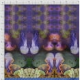 thumbnail image 2 of Soimoi Cotton Voile Fabric Clown Fish & Shell Panel Printed Fabric 1 Yard 56 Inch Wide, 2 of 3