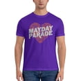 thumbnail image 3 of Mayday Parade Men'S Heart T-Shirt Black Men'S Basic Short Sleeve T-Shirt Purple 4x-Large, 3 of 5