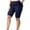 Dark Blue, variant on Athletic Shorts for Women Compression Mid Rise Biker Yoga Shorts Plus Size Summer Workout Knee Length Leggings